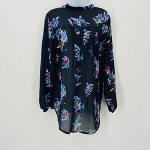 Floral Chiffon Long Sleeve Top